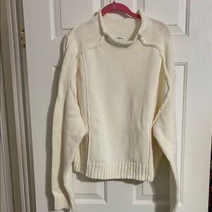 Elegant Cream Turtleneck Sweater